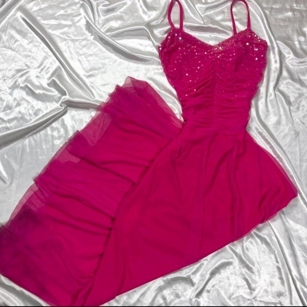 Elegant Pink Evening Gown